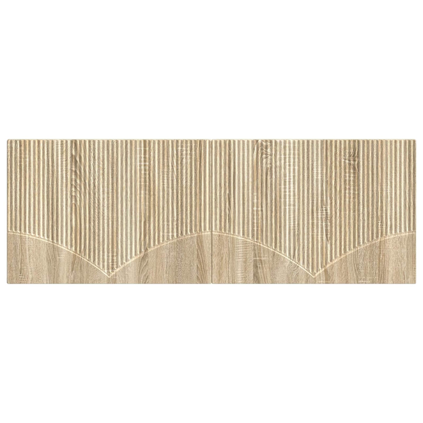 Modern Wall Headboard Brown 140 cm x 3 cm x 50 cm