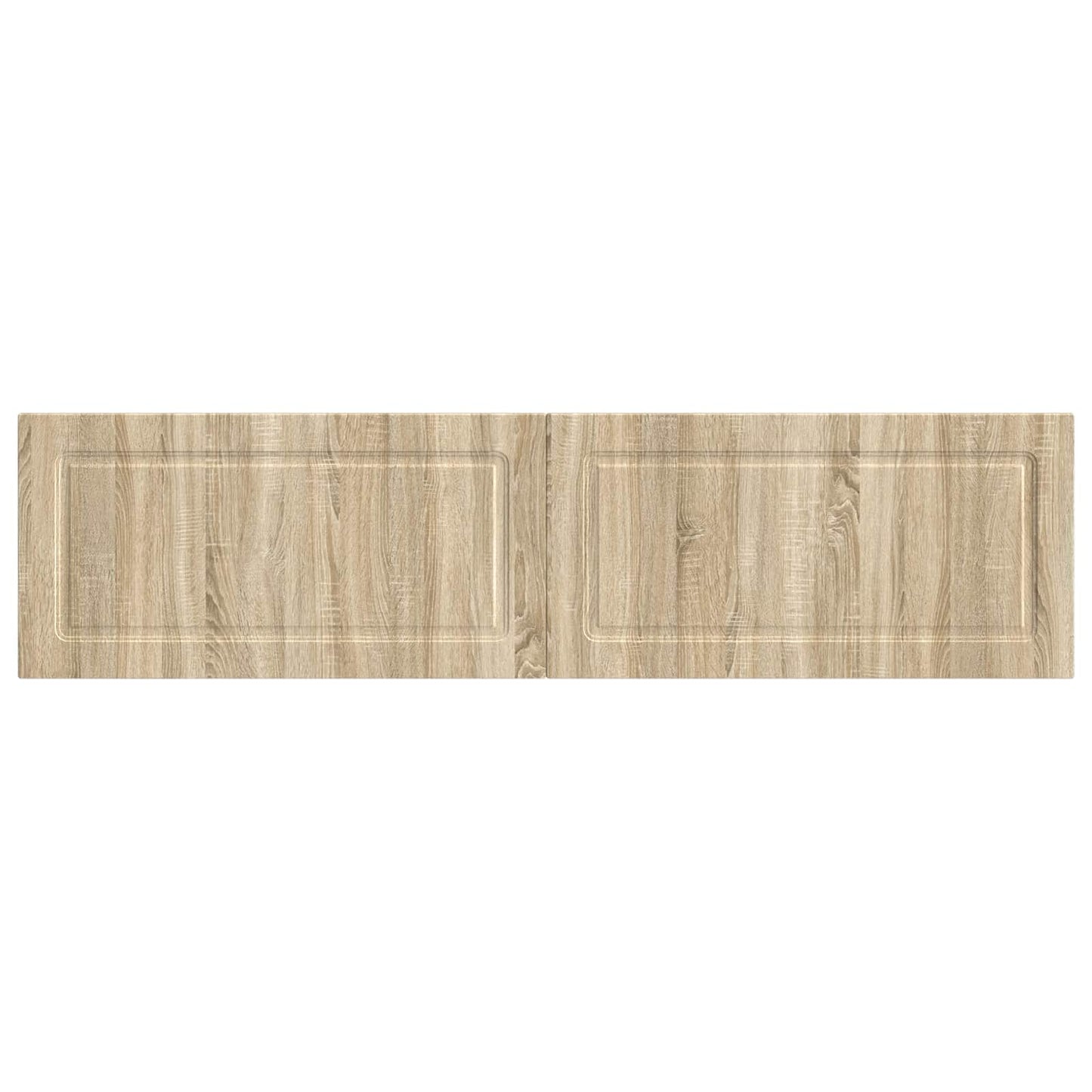 Wall Headboard Brown Wooden 200 cm x 3 cm x 50 cm