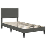 Dark Grey Corduroy Bed Frame Headboard Single | HomeAndLivin
