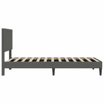 Dark Grey Corduroy Bed Frame Headboard Single | HomeAndLivin