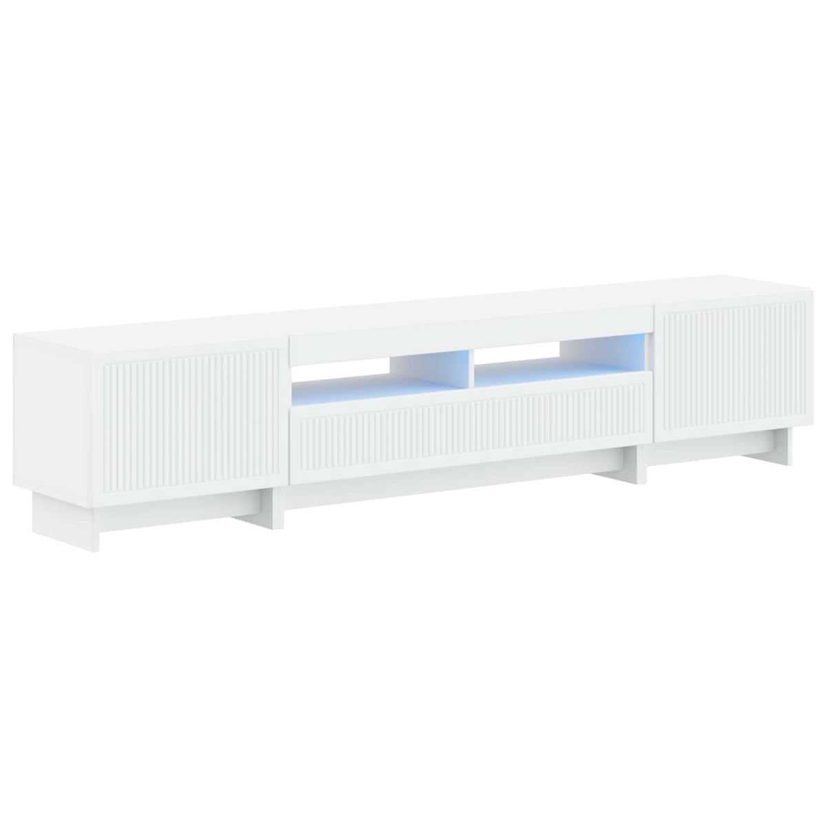 Modern TV Cabinet White Wood 49x35x43cm