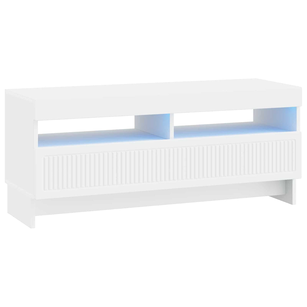 Modern TV Cabinet White Wood 49x35x43cm