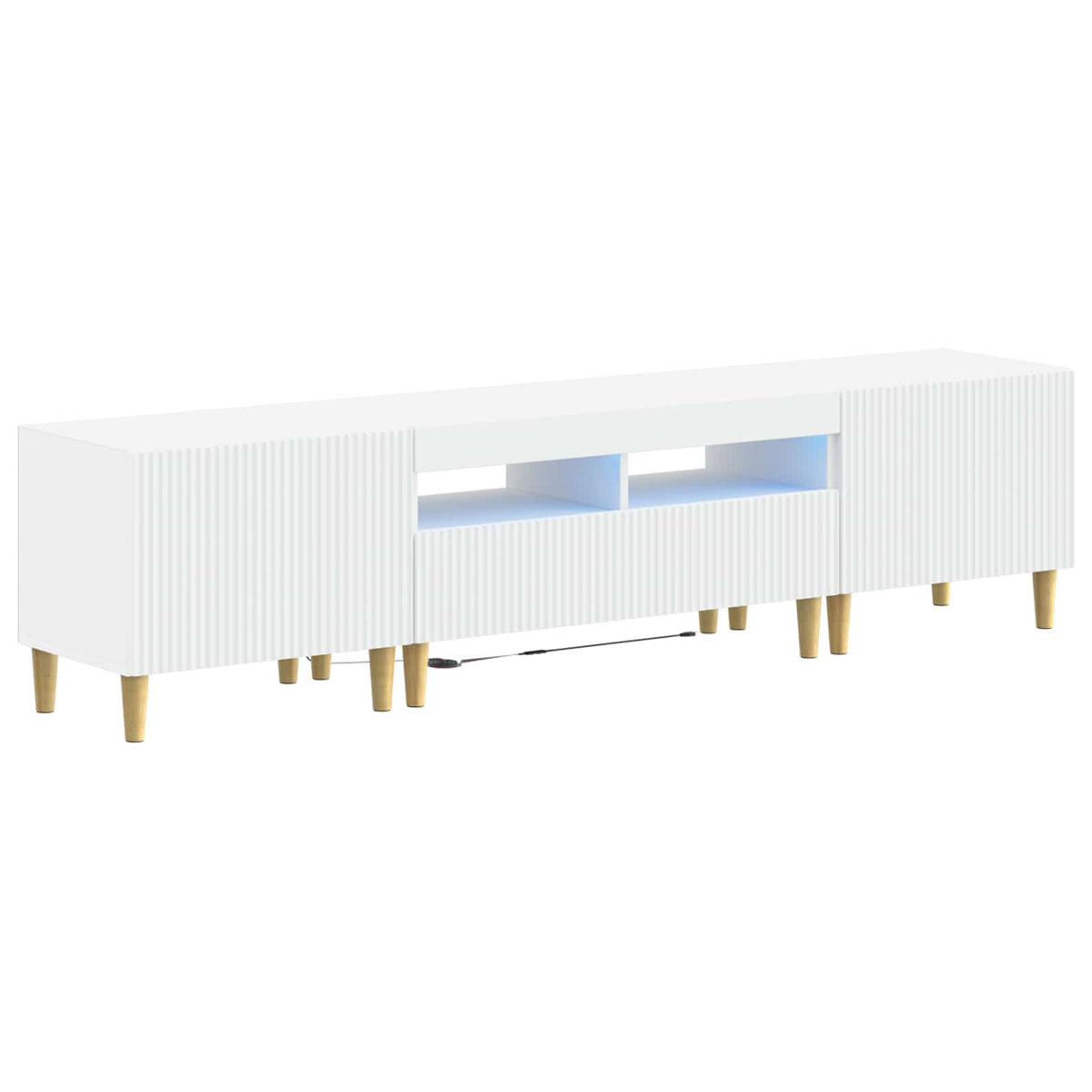 Modern TV Cabinet White Engineered Wood 49x35x43cm