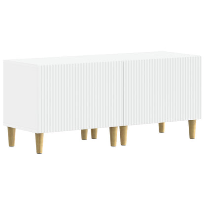 Modern TV Cabinet White Engineered Wood 49x35x43cm