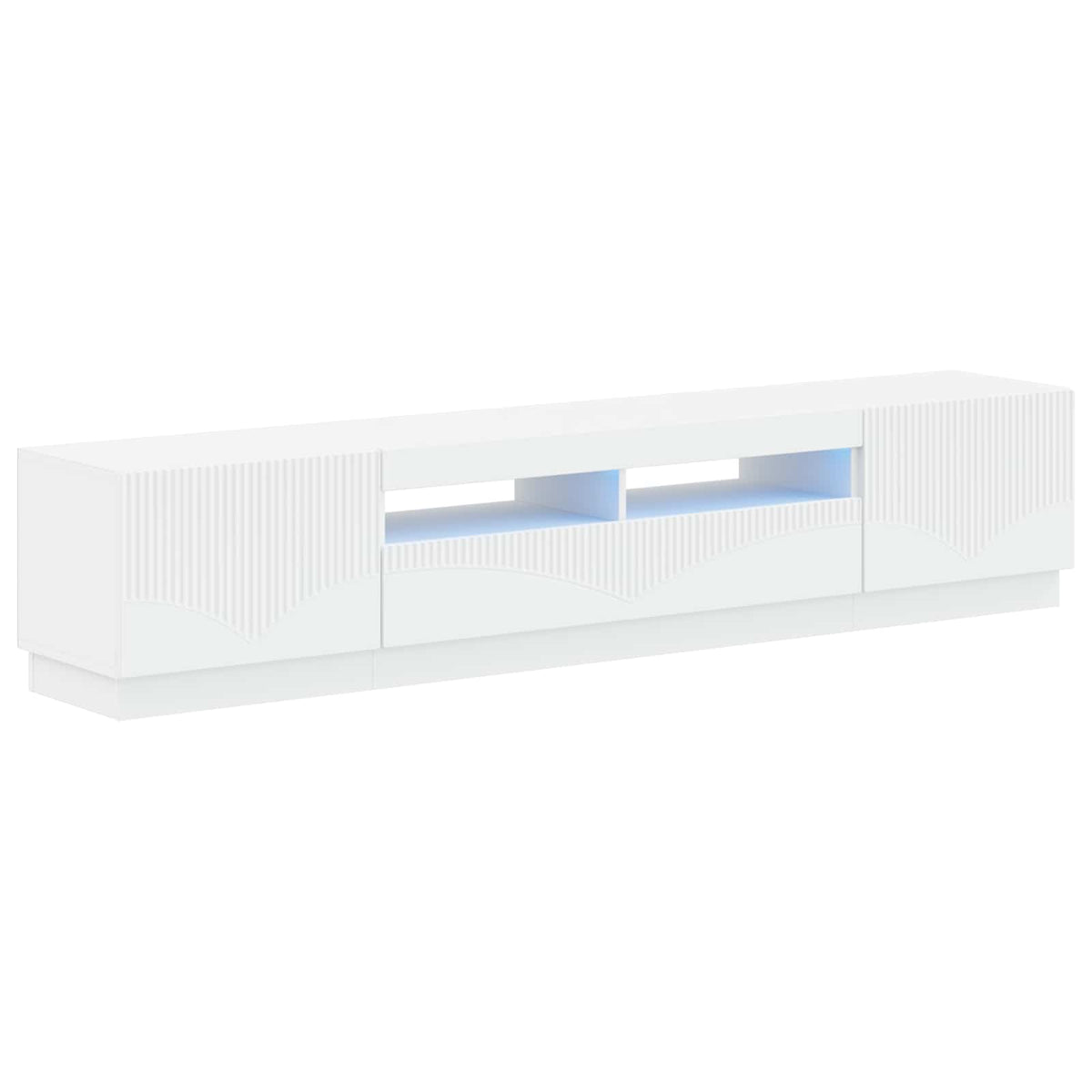 Modern TV Cabinet White Wood 49x35x40cm