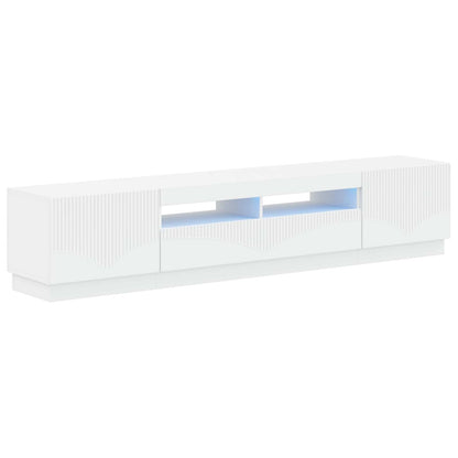 Modern TV Cabinet White Wood 49x35x40cm