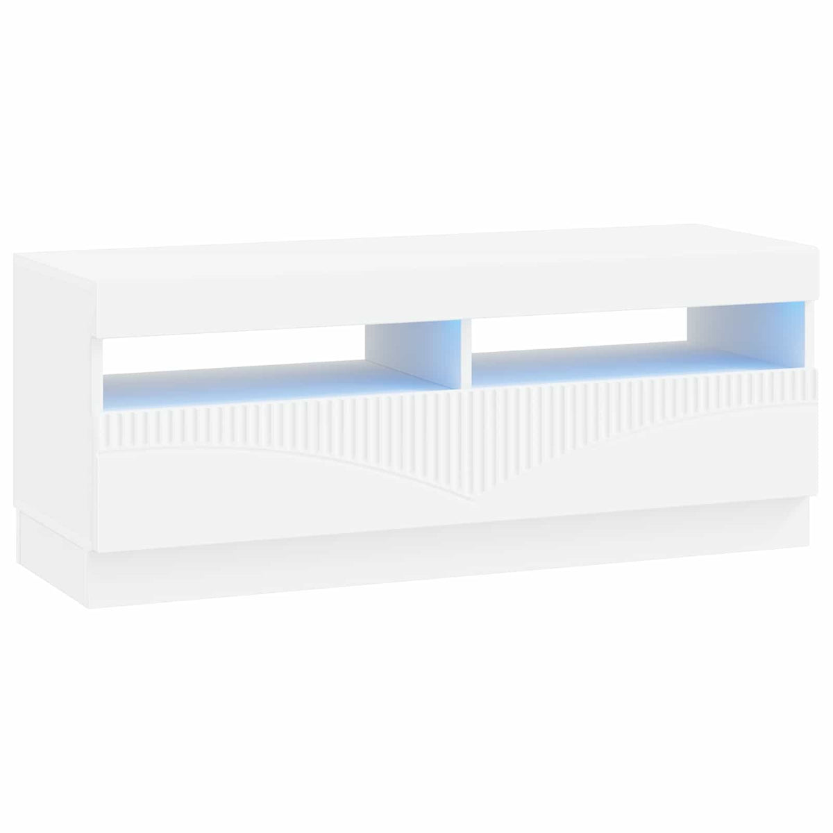 Modern TV Cabinet White Wood 49x35x40cm
