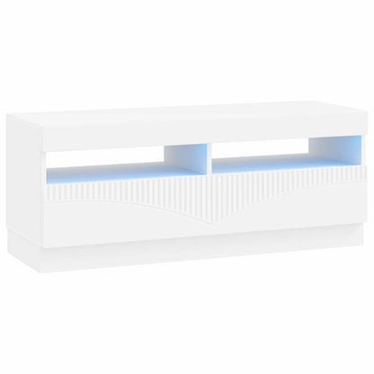 Modern TV Cabinet White Wood 49x35x40cm