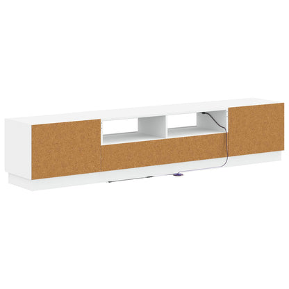 Modern TV Cabinet White Wood 49x35x40cm