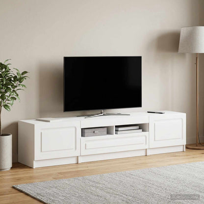 White Engineered Wood TV Cabinet 49x35x40cm