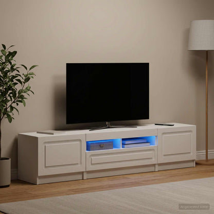 White Engineered Wood TV Cabinet 49x35x40cm