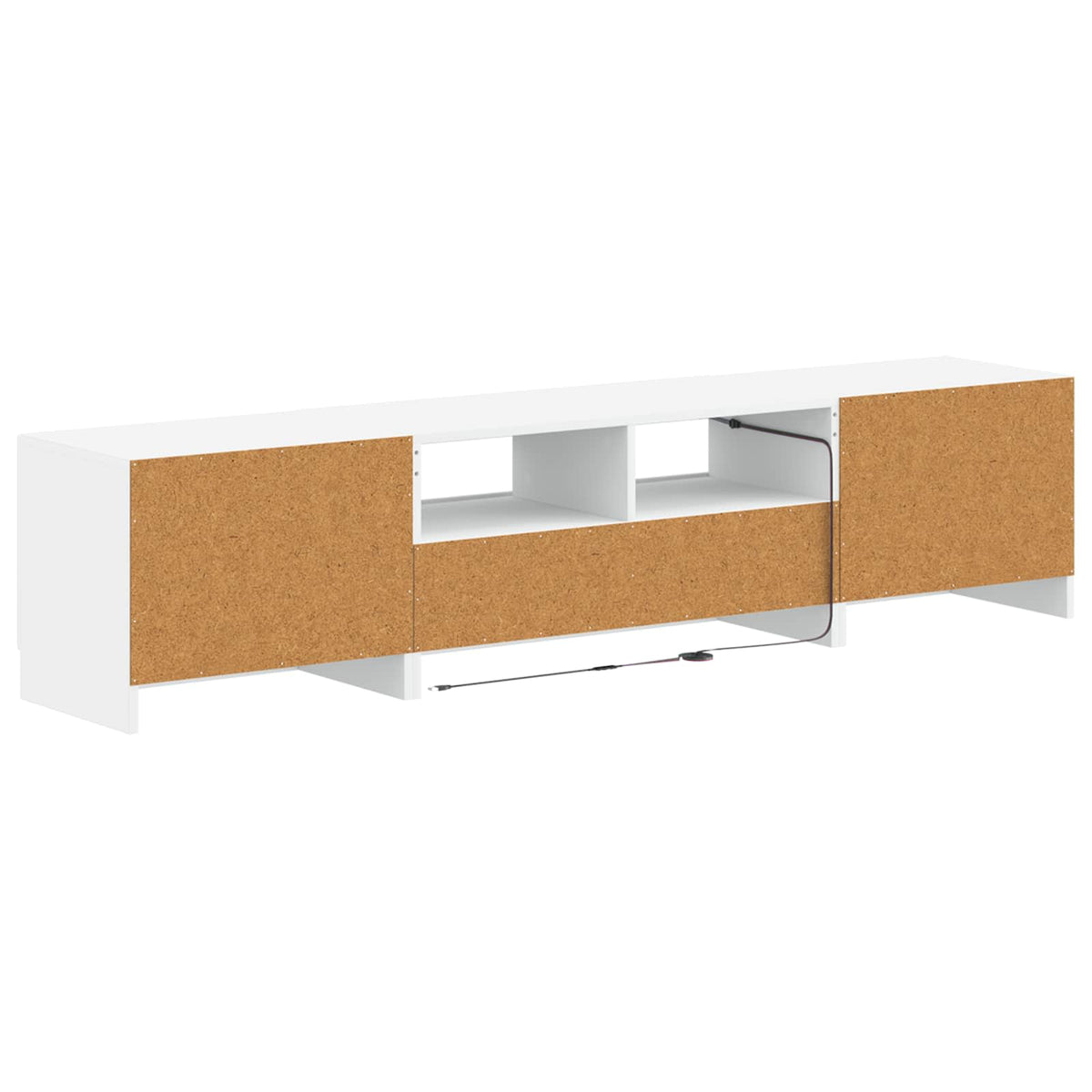White Engineered Wood TV Cabinet 49x35x40cm