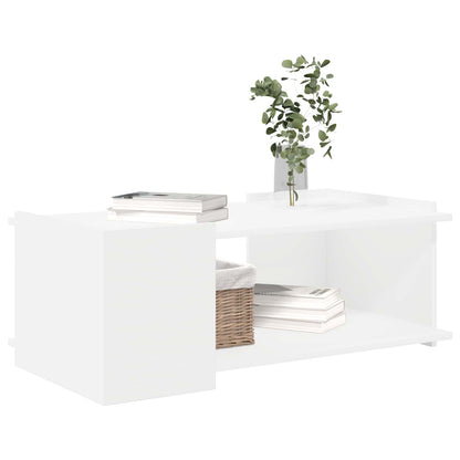 White Coffee Table Engineered Wood 90cm | HomeAndLiving