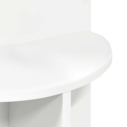 White Side Table Storage Round 39.5cm | HomeAndLiving