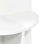 White Side Table Storage Round 39.5cm | HomeAndLiving