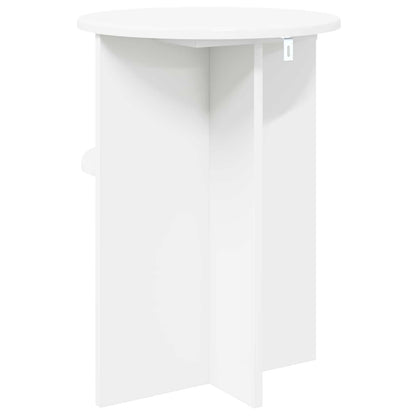 White Side Table Storage Round 39.5cm | HomeAndLiving