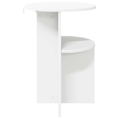 White Side Table Storage Round 39.5cm | HomeAndLiving