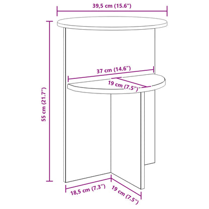 White Side Table Storage Round 39.5cm | HomeAndLiving