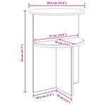 White Side Table Storage Round 39.5cm | HomeAndLiving