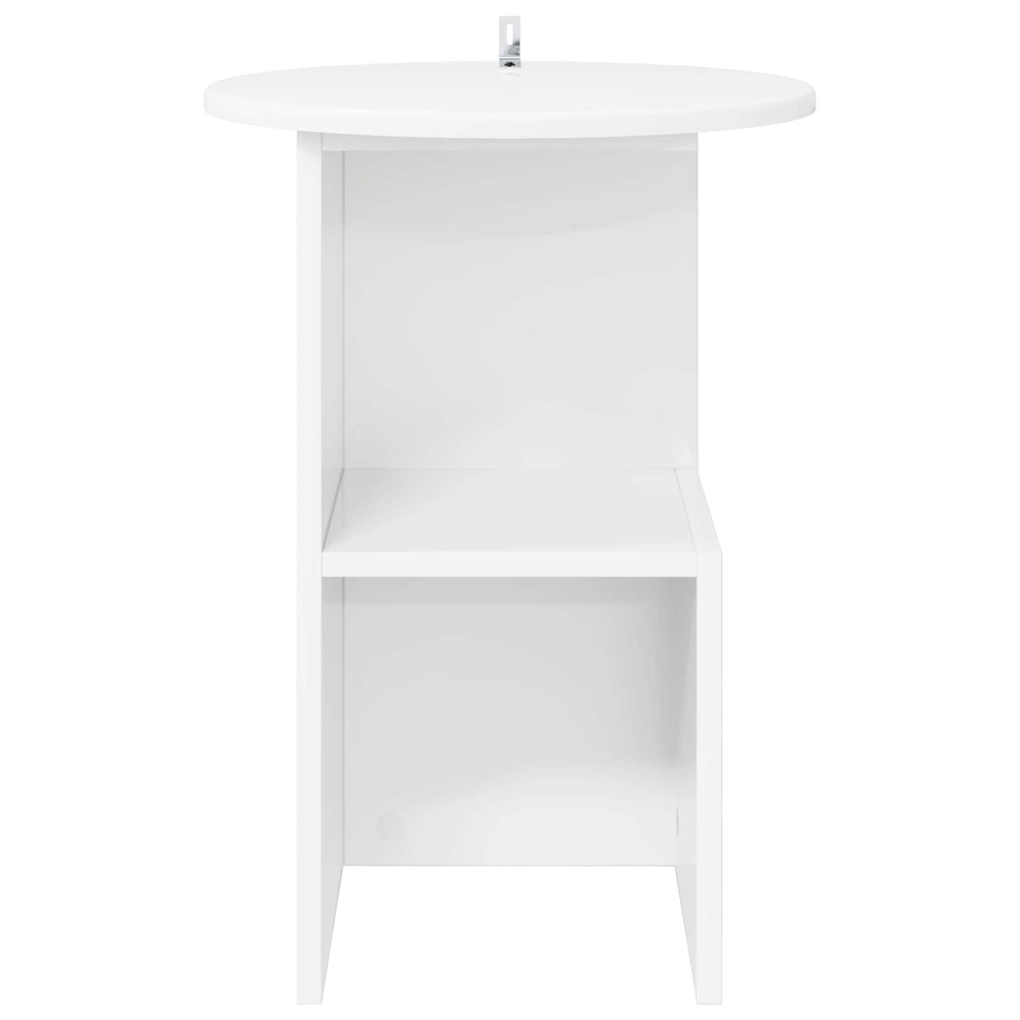 White Side Table Round Engineered Wood | HomeAndLiving