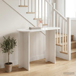 White Console Table Engineered Wood 100cm | HomeAndLiving