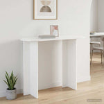 White Console Table Engineered Wood 100cm | HomeAndLiving
