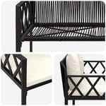 2-Seater Poly Rattan Outdoor Bench | HomeAndLiving