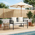 2-Seater Poly Rattan Outdoor Bench | HomeAndLiving