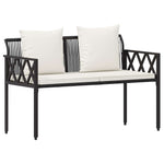 2-Seater Poly Rattan Outdoor Bench | HomeAndLiving
