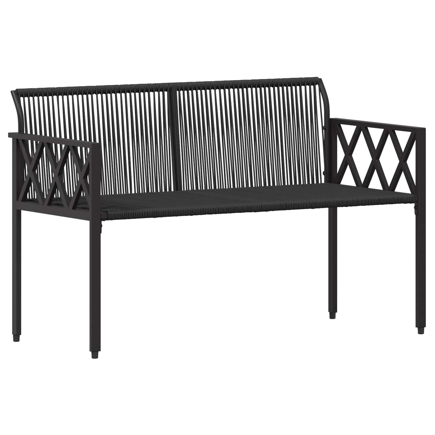 2-Seater Poly Rattan Outdoor Bench | HomeAndLiving - 4