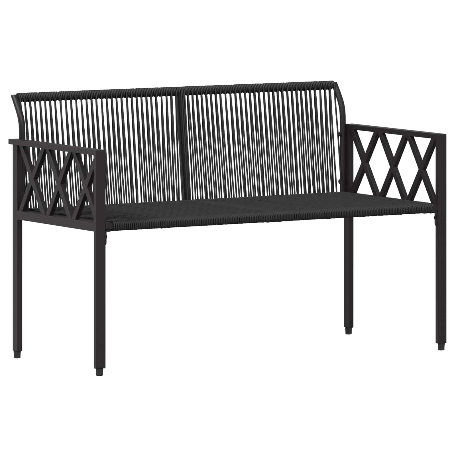 2-Seater Poly Rattan Outdoor Bench | HomeAndLiving - 4