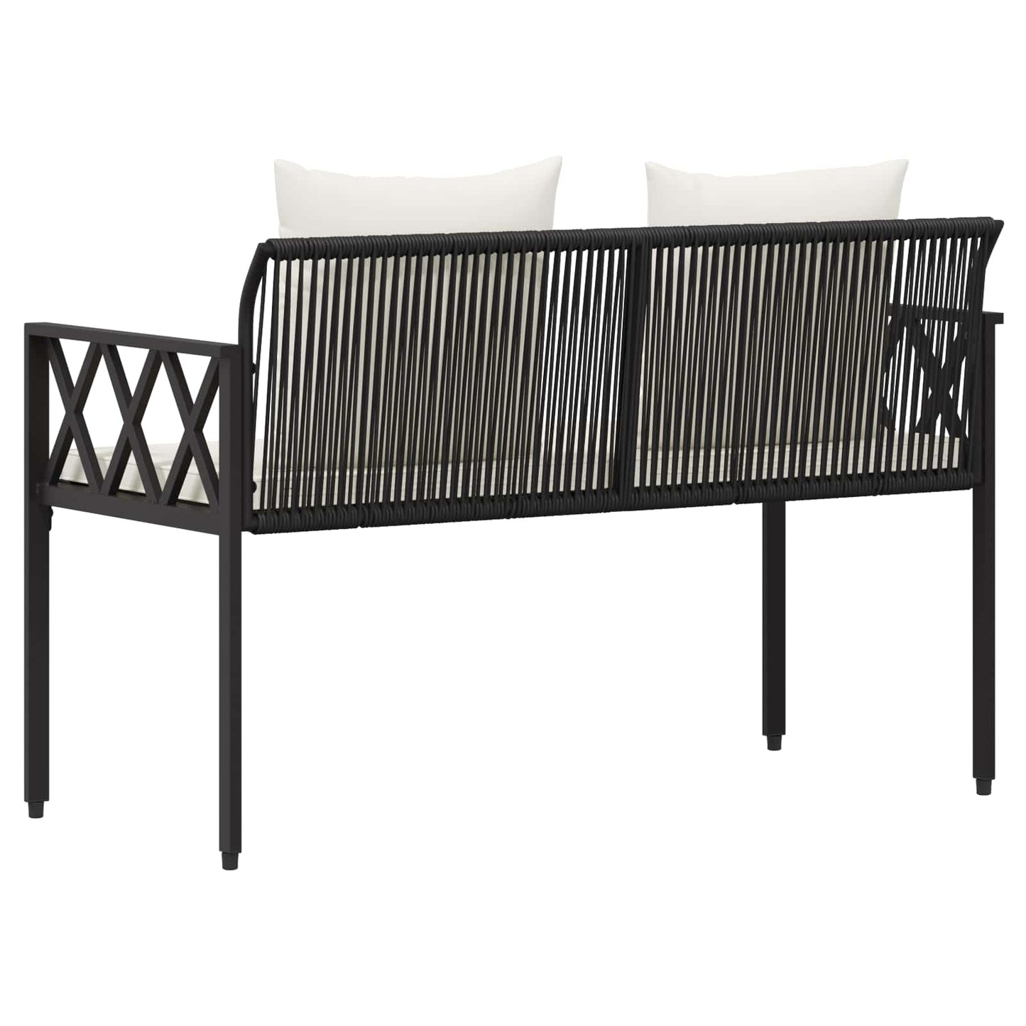 2-Seater Poly Rattan Outdoor Bench | HomeAndLiving - 7