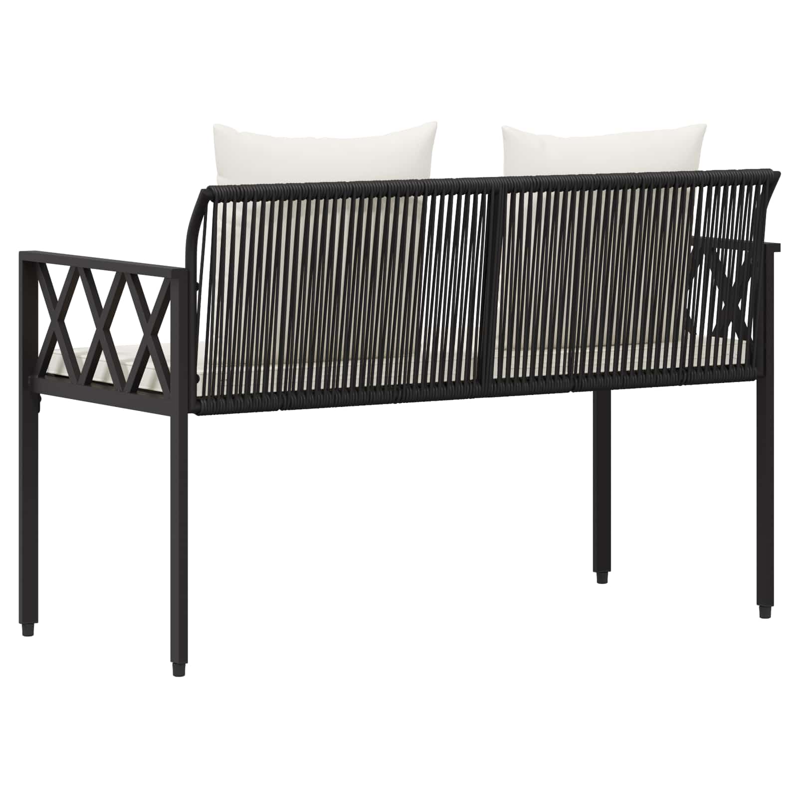 2-Seater Poly Rattan Outdoor Bench | HomeAndLiving - 7