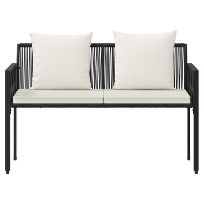 2-Seater Poly Rattan Outdoor Bench | HomeAndLiving - 5
