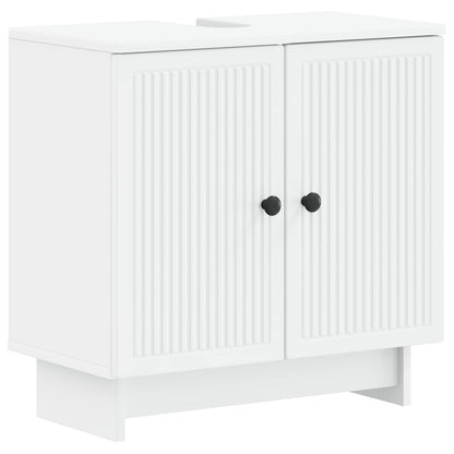 Bathroom Cabinet Set White Engineered Wood 59.5x31.5x59cm