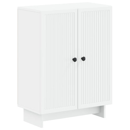 Bathroom Cabinet Set White Engineered Wood 59.5x31.5x59cm