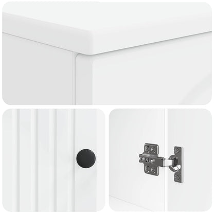 Bathroom Cabinet Set White Engineered 59.5x31.5x59cm
