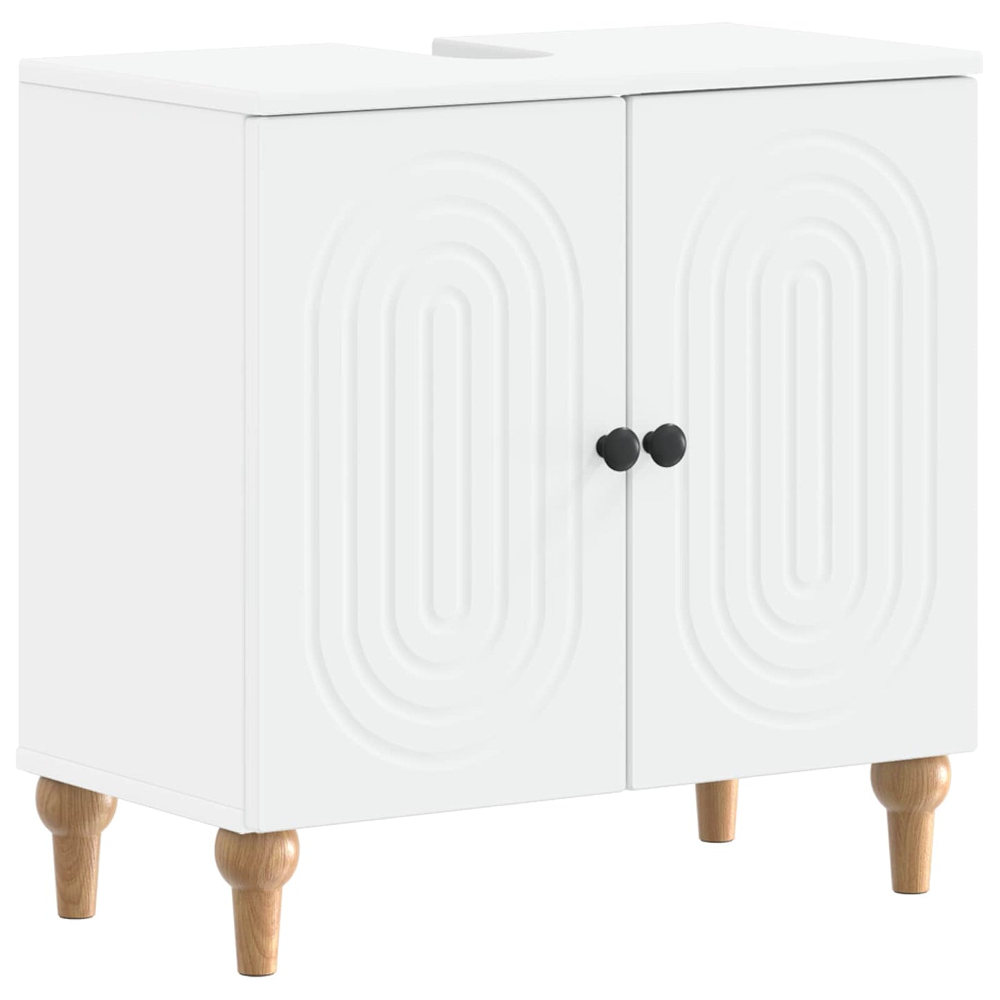 Bathroom Cabinet Set White Engineered 59.5x31.5x59cm