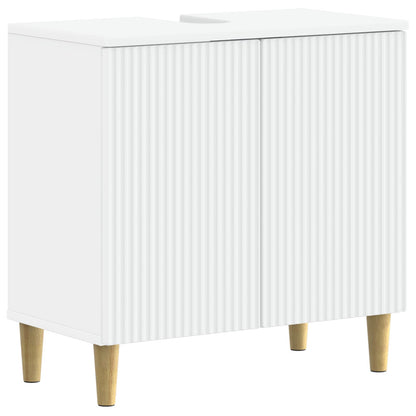 Bathroom Cabinet White Engineered Wood 59.5x31.5x59cm