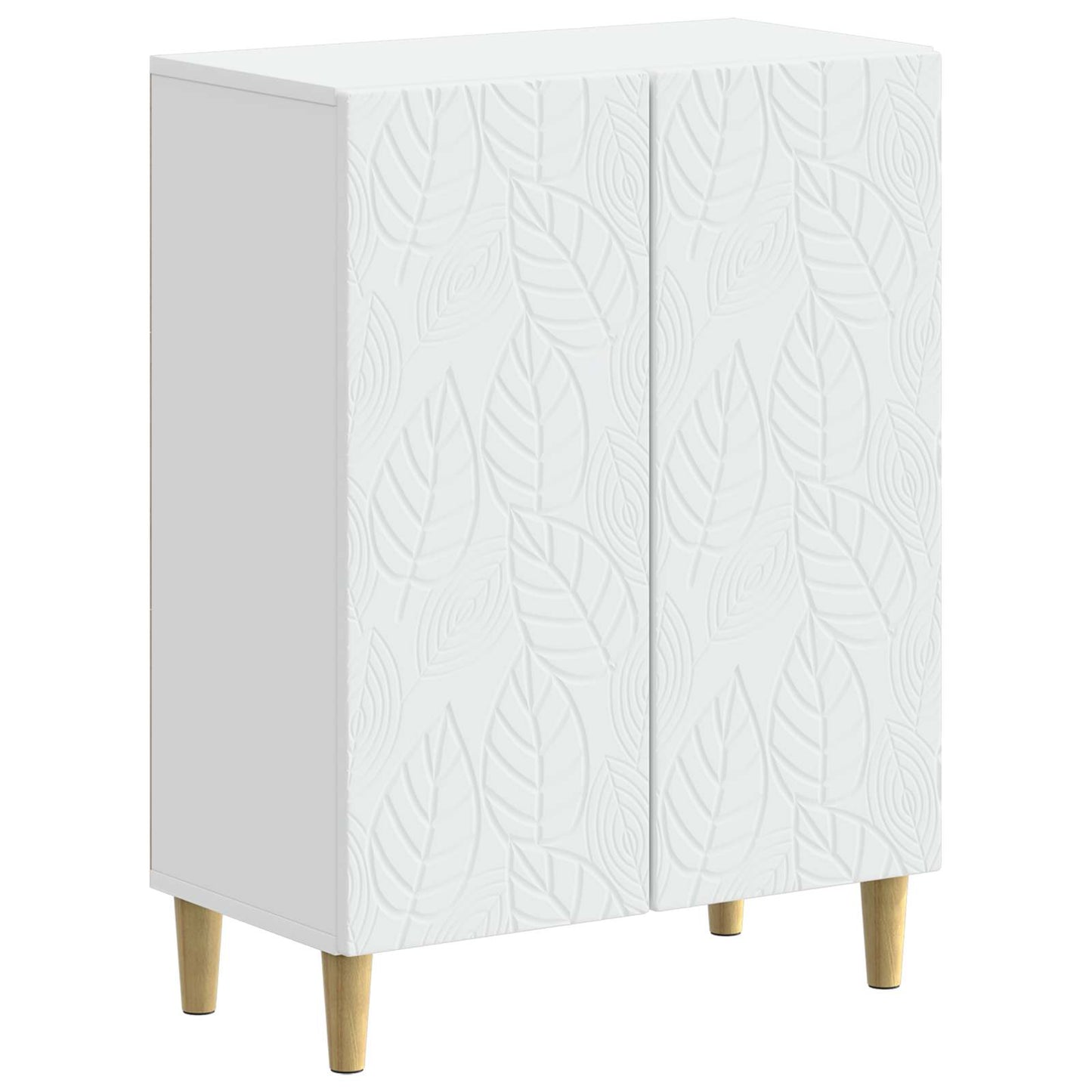 Bathroom Cabinet Set White Wood 59.5x31.5x59cm