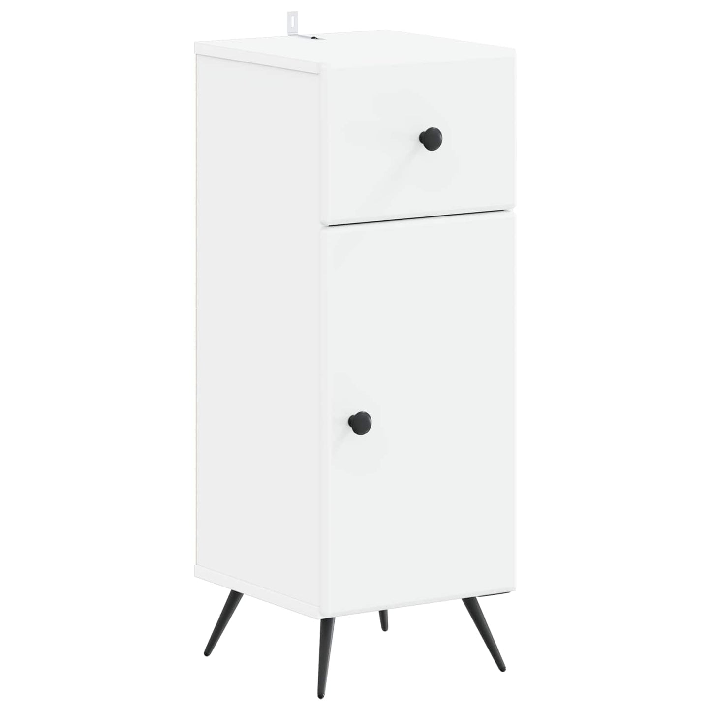 Bathroom Cabinet Set White Engineered Wood 82x41x59cm