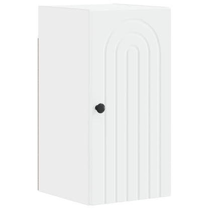 Bathroom Cabinet Set White Engineered Wood 30x31x80cm