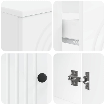 Bathroom Cabinet Set Engineered Wood 30x31x190cm