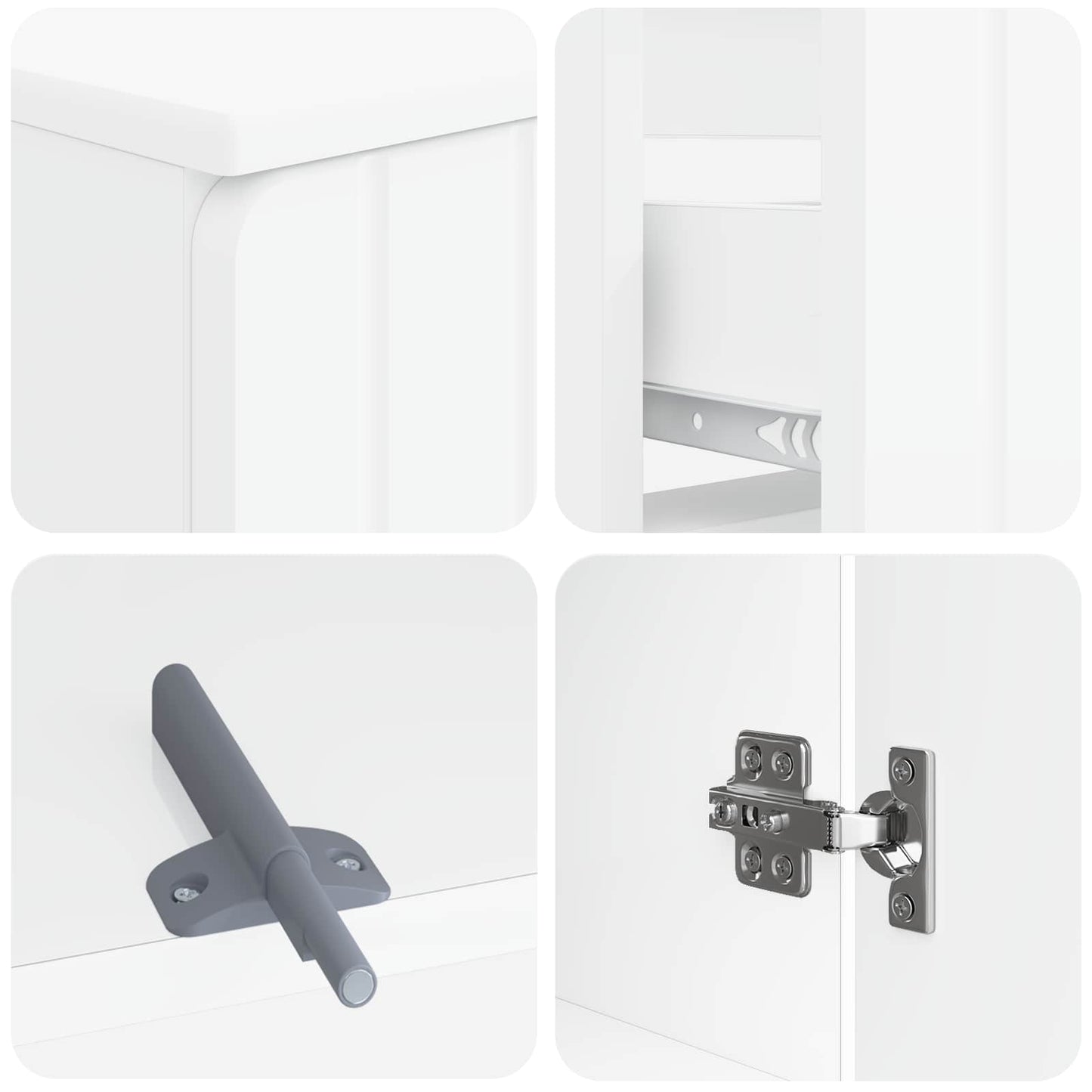 Bathroom Cabinet Engineered Wood Set 30x31x190cm