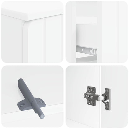 Bathroom Cabinet Engineered Wood Set 30x31x190cm