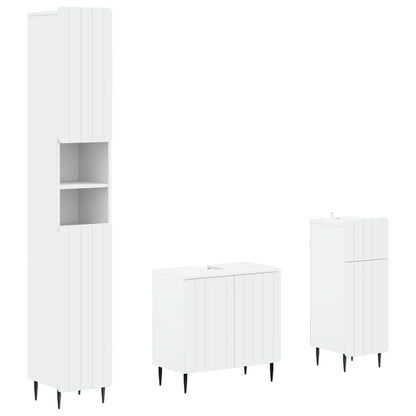 Bathroom Cabinet Engineered Wood Set 30x31x190cm