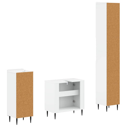 Bathroom Cabinet Engineered Wood Set 30x31x190cm