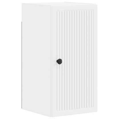 Bathroom Cabinet Set White Engineered Wood 30x31x190cm