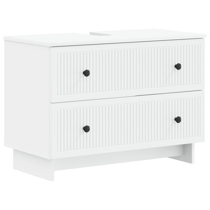 Bathroom Cabinet Set White Engineered Wood 30x31x190cm