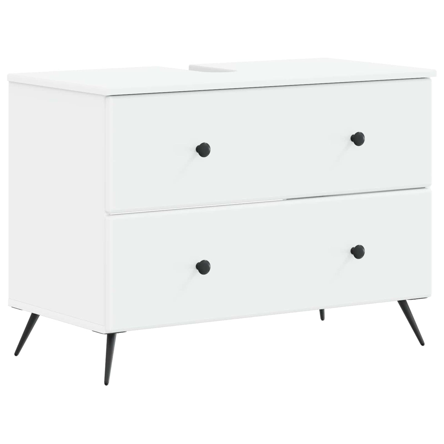 Bathroom Cabinet Set White Wood 30x31x190cm